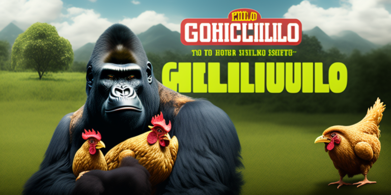 Hello Chicken and gorilla